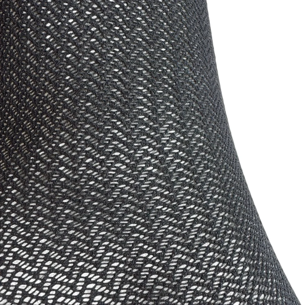 Hue Black Herringbone‎ Net Sheer Knee High Socks Womens One Size Fits Most